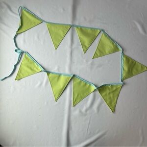 Lime Green and Blue Decorative Bunting
